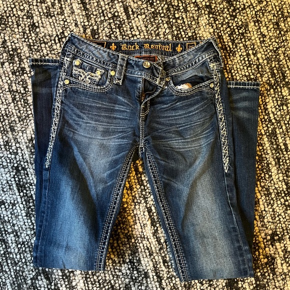 Rock Revival Denim - Rock Revival Ashley Bootcut Low Rise Jeans